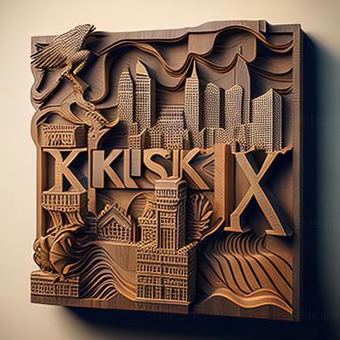 3D model Kansas Cityx Kansas (STL)